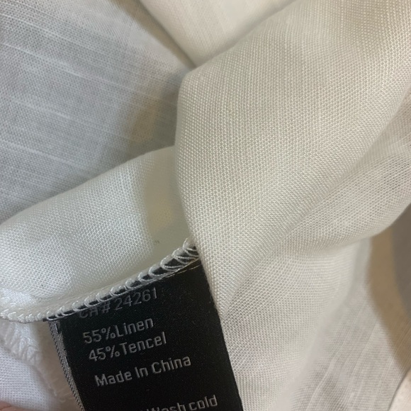 C’EST MOI Boxy Fit Button Down Blouse Ivory One Size (XS-Large) - Picture 11 of 12